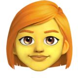 👩‍🦰 Woman: Red Hair Emoji on Twitter Emoji Stickers 13.1