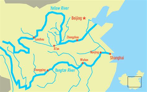 Outline Map Of China With Rivers - Map
