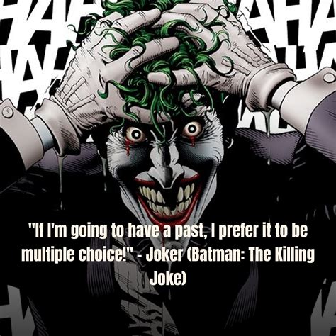 "If I'm going to have a past," -Joker (Batman: The Killing Joke) [1440x1440] : r/QuotesPorn