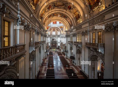 Salzburg Cathedral Interior - Salzburg, Austria Stock Photo - Alamy