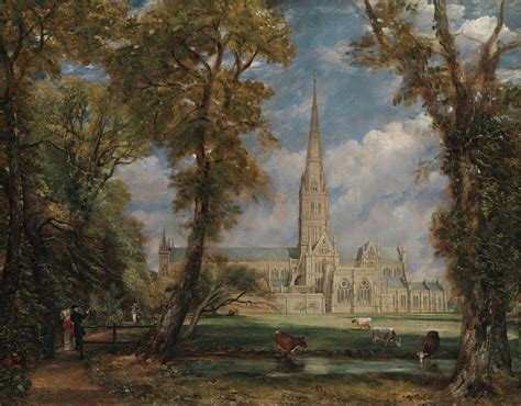 Salisbury Cathedral From The Bishop’s Grounds (Ca. 1825) by John ...