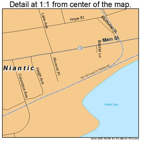 Niantic Connecticut Street Map 0953120