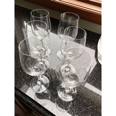 Riedel Crystal White Wine Glasses - Set of 6 | Chairish