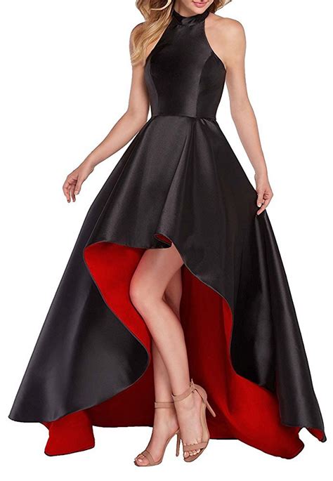 Tutu.Vivi Women's Halter Prom Dresses High Low Ball Gown Elegant ...