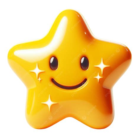 Emoji 3d De Estrella Sonriente, Emoji 3d De Estrella, Emoji PNG Transparent Image and Clipart ...