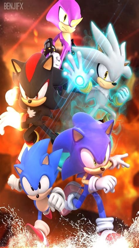 Sonic Vs Shadow Vs Silver Wallpaper