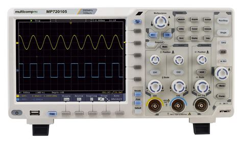 MP720105 - Digital Oscilloscope, 2+1 Channel, 200 MHz, 1 GSPS, 40 Mpts ...