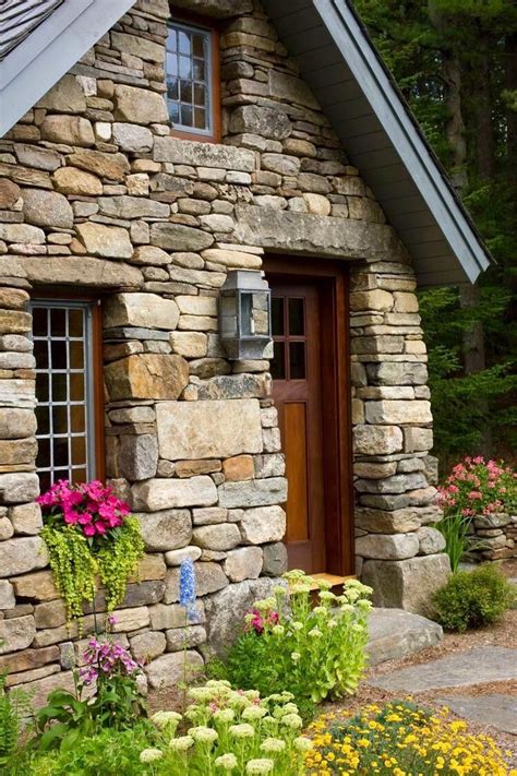 Cozy stone cottage https://ift.tt/2y3s7FH | Stone cottage homes, Cottage exterior, Stone cabin