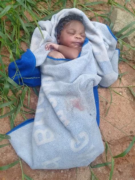 Photos: Newborn baby found abandoned in uncompleted building in Benin city, rescued alive.