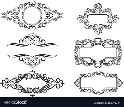 Vintage frames Royalty Free Vector Image - VectorStock