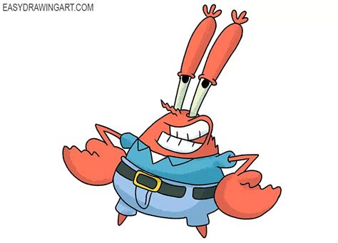 How to Draw Mr. Krabs - Easy Drawing Art