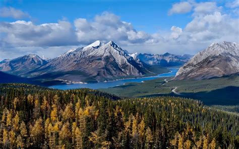 Provincial Park Kananaskis Alberta Canada Spray Lake In Spray Valley Stone Mountains Landscape ...