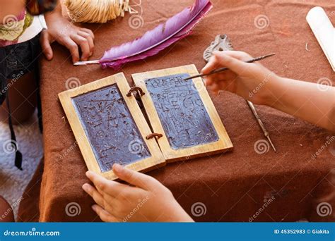 Wax Tablet Roman Empire Stock Photo - Image: 45352983