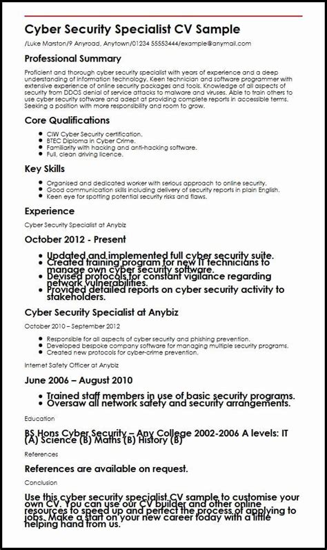 24++ Cyber security resume examples For Your Application