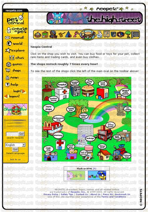 The Old Layout - The Daily Neopets