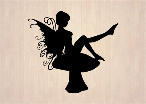 Fairy Silhouette Fairy Svg 020 svg dxf Cricut Silhouette | Etsy