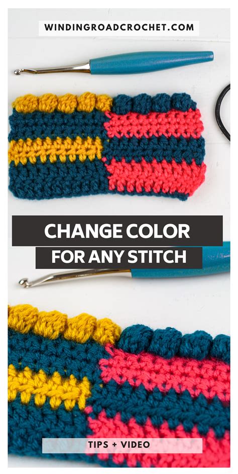 How to Crochet: Changing COLOR for Beginners for ANY Crochet Stitch | Change colors in crochet ...