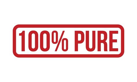 100 Percent Pure Rubber Stamp. Red 100 Percent Pure Rubber Grunge Stamp ...