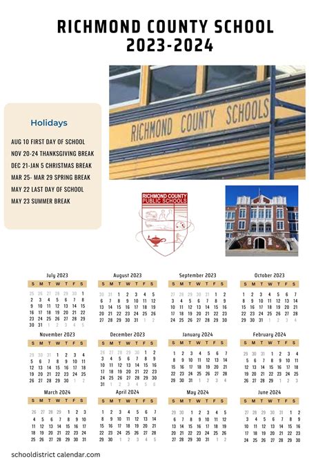 Richmond County Schools Calendar Holidays 2023-2024