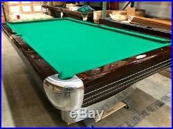 Brunswick 9′ Anniversary Pool Table- Vintage/Antique -Dark Walnut | Pool Table Billiards
