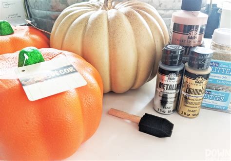 Glitter Pumpkins DIY | Add SPARKLE to your Fall Decor!