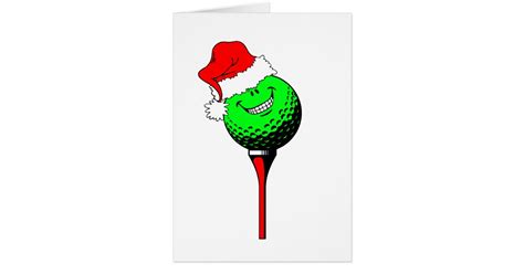 Christmas golf card | Zazzle