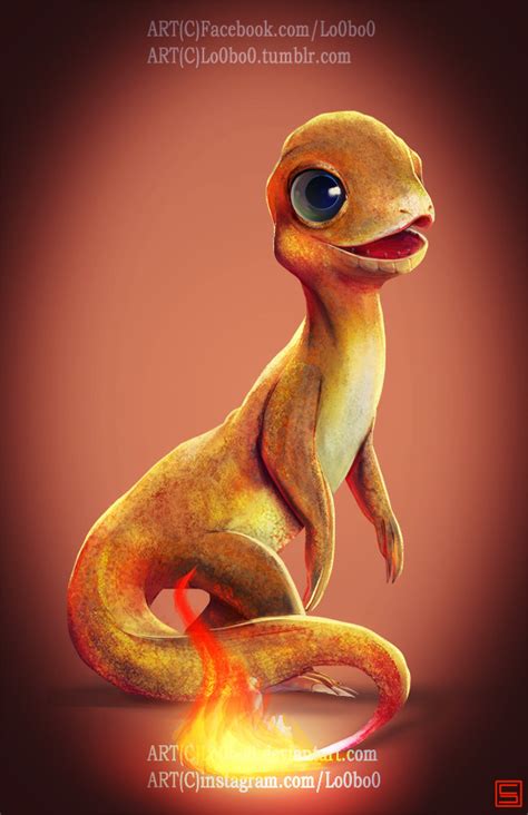 ArtStation - Realistic pokemon project 004 Charmander