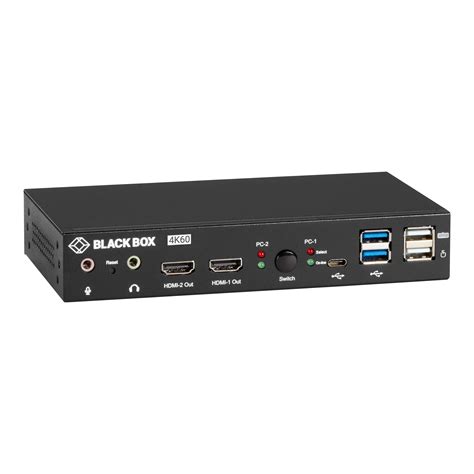 KVM Switch - UHD 4K DH HDMI/DP USB 3.2 Gen 1 USB C Audio 2PT