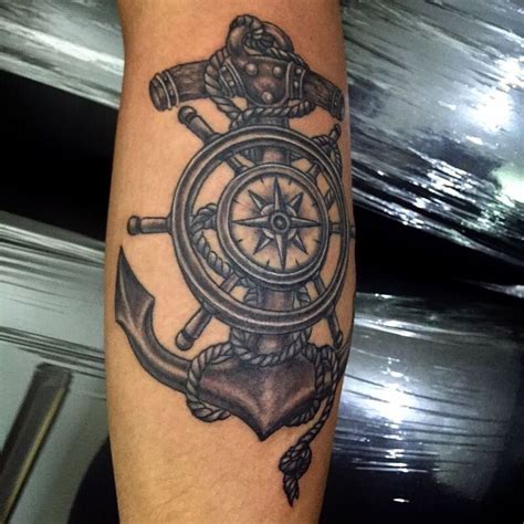 Pirate Compass Tattoo, Anchor Compass Tattoo, Anchor Tattoo Design, Pirate Tattoo, Anchor ...