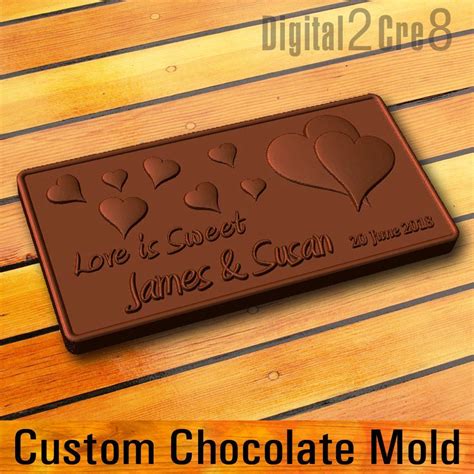 Custom Chocolate Mold Personalized Custom Logo Silicone Mold - Etsy ...