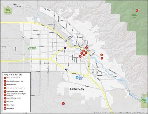 Map of Boise, Idaho - GIS Geography