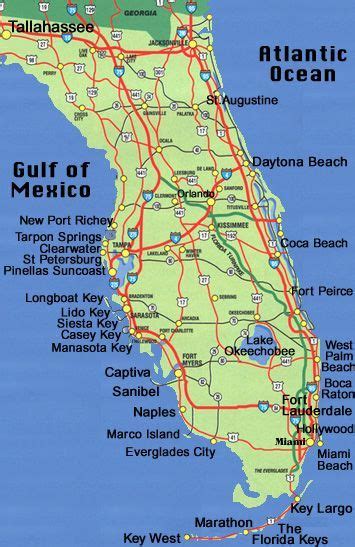 Florida Map Siesta Key - Robyn Christye