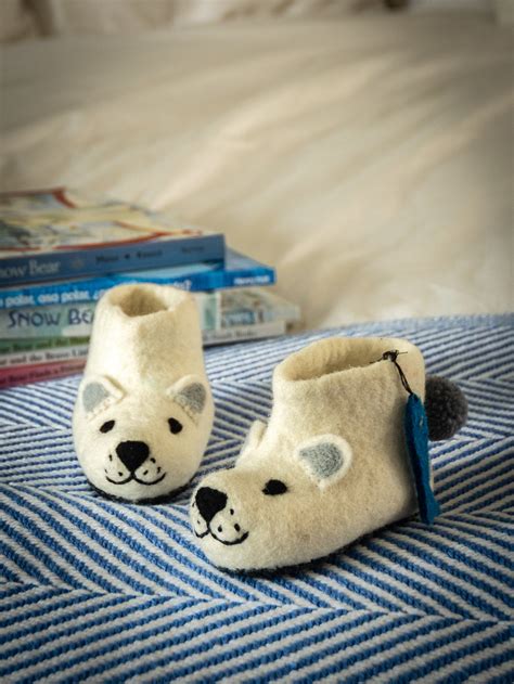 Shop the Sew Heart Felt Polar Bear Slippers at Weston Table