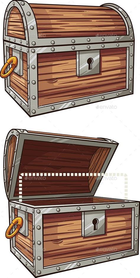 Treasure Chest | Treasure chest, Cartoon treasure chest, Treasure box drawing