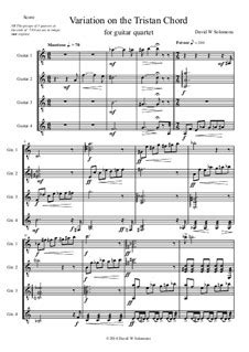 Variation on the Tristan Chord by D.W. Solomons - sheet music on MusicaNeo