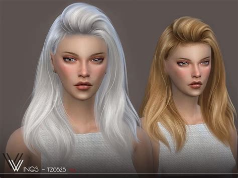 wingssims' WINGS-TZ0607 | sims 4 cc custom content hair hairstyle # ...