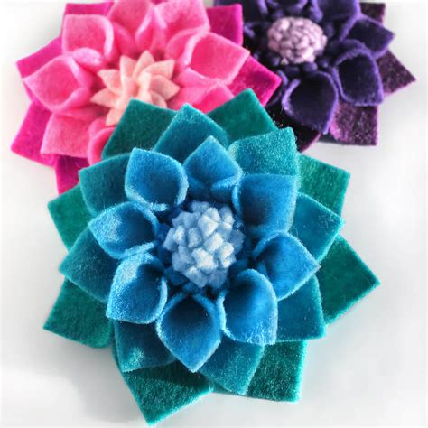 How to Make No Sew Felt Flowers | OFS Maker's Mill | Felt flowers diy, Felt flowers patterns ...