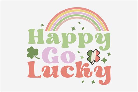 Happy Go Lucky Graphic by designcity · Creative Fabrica