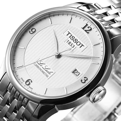 Tissot Le Locle COSC Chronometer Automatic Stainless Steel Silver Dial Date Mens Watch ...