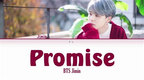 BTS JIMIN (지민) - Promise (약속) [Lyrics Eng/Rom/Han] - YouTube