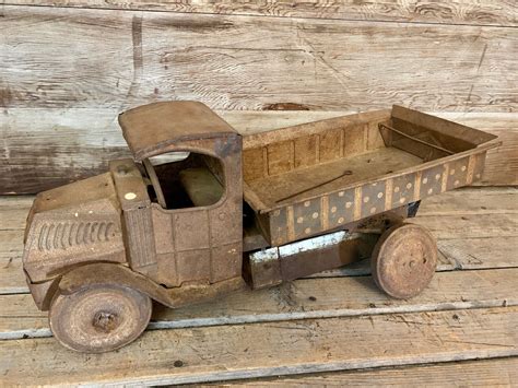 Rare Early Vintage Marx Toys Mack C-Cab Dump Truck Pressed Steel Toy For Parts. for Sale ...