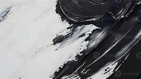 AI generated a black and white abstract painting with black and white paint 38924743 Stock Photo ...