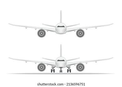 Line Art Vector Drawing Front View Stock Vector (Royalty Free) 2136596751 | Shutterstock