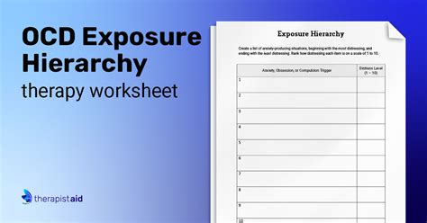 Ocd Exposure Hierarchy Worksheet Clinical Worksheets | SexiezPicz Web Porn