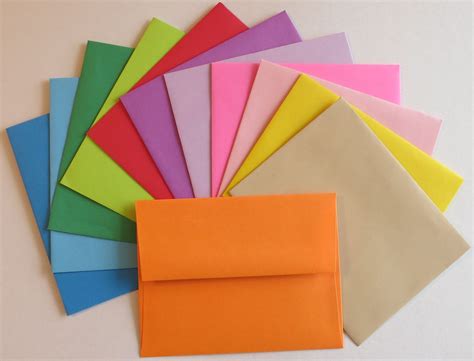 PE28 24 pc. Multi Color Envelopes A2 60 lb. 4 3/8 x 5 3/4