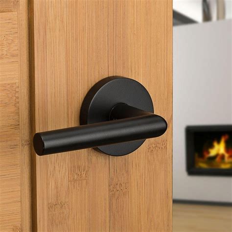 Kwikset Milan Matte Black Passage Hall/Closet Door Lever-154MIL RDT 514 ...