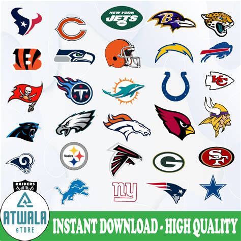 Nfl Football Team Logos Clip Art