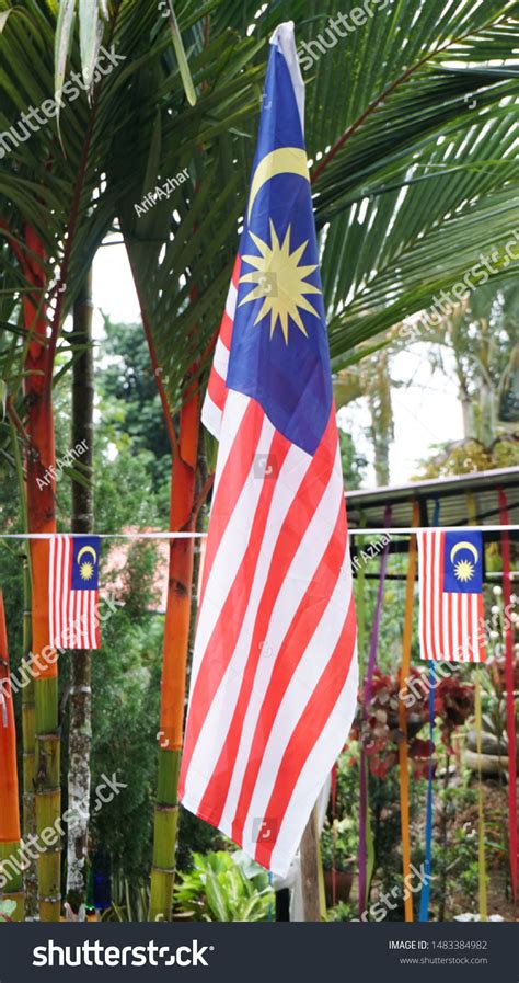 Malaysian Flag Celebrating Malaysia Independence Day Stock Photo ...