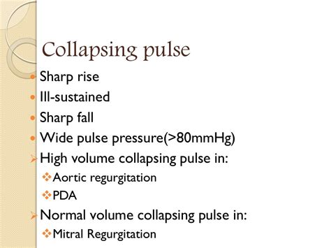 Pulse- Abnormal Findings