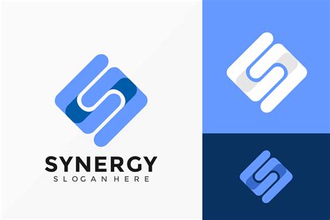 Letter S Synergy Rounded Logo Vector Design. Abstract emblem, designs concept, logos, logotype ...